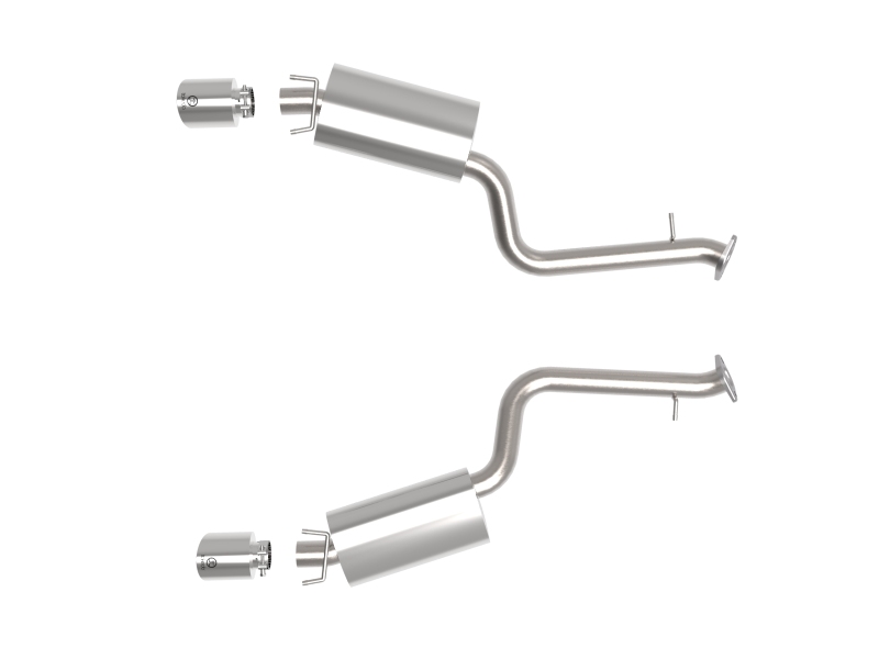 aFe Lexus IS350 14-22 V6-3.5L Takeda Axle-Back Exhaust System- Polished Tip - Image 3