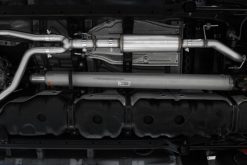 MBRP 2022 Toyota Tundra 3.5L Dual Cat-back 4in Single Side Exit Rolled Tip - Aluminized Steel - Image 2