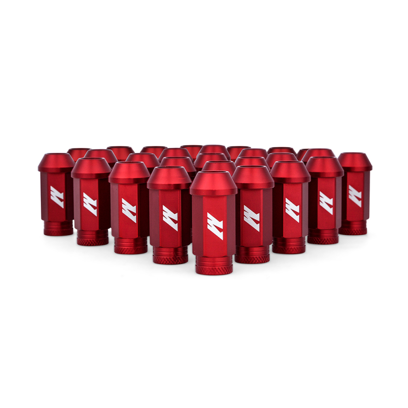 Mishimoto Aluminum Locking Lug Nuts M12x1.5 27pc Set Red - Image 2
