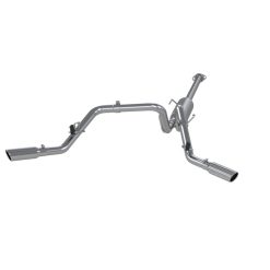 Alternative view of MBRP 05-13 Toyota Tacoma 4.0L EC/CC Dual Split Side T409 Cat Back Exhaust