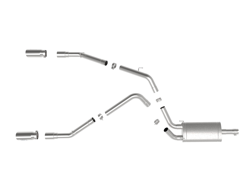 aFe Apollo GT Series 3 in 409 Stainless Steel Cat-Back Exhaust System w/ Polish Tip V8-5.7L HEMI - Image 4