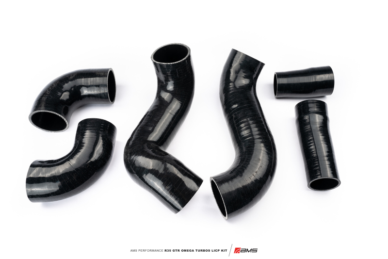 AMS Performance Nissan R35 GTR Omega Turbo Kit 3in Lower Intercooler Pipes - Image 4
