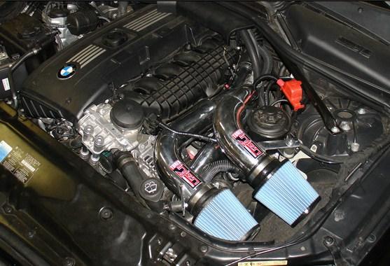 Injen 08-09 535i E60 3.0L L6 Twin intake & AMSOIL Filters Polished Short Ram Intake - Image 3