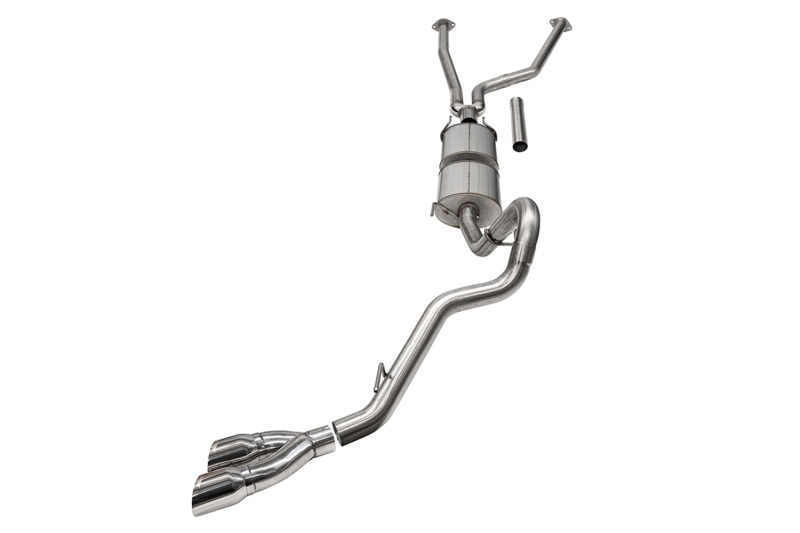 Corsa 22-24 Toyota Tundra 4WD 3in Sport Cat-Back Side Exit Exhaust System w/ Twin 4in Polished Tips