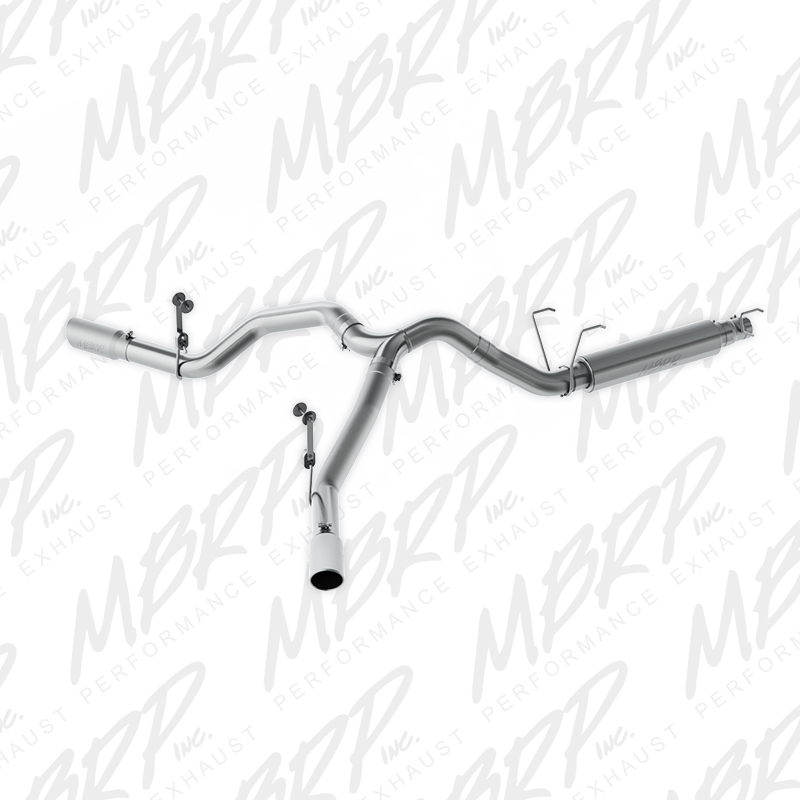 MBRP 14-16 Ram 2500/3500 6.4L 4in AL Single Side Dual Outlet Cat Back Exhaust - Image 2