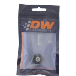Alternative view of DeatschWerks 8AN ORB Male Plug Fitting with 1/8in NPT Gauge Port - Anodized Matte Black