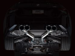 AWE Tuning 23-24 BMW G87 M2 Track Edition Exhaust - Chrome Silver Tips - Image 14