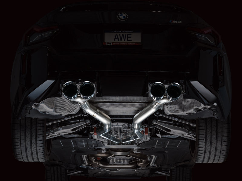AWE Tuning 23-24 BMW G87 M2 Track Edition Exhaust - Chrome Silver Tips - Image 14