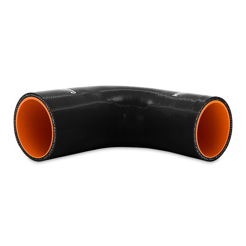Mishimoto Silicone Reducer Coupler 90 Degree 2.5in to 2.75in - Black - Image 2