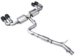 AWE 22-24 Audi 8Y S3 Touring Edition Exhaust - Diamond Black Tips - Image 5
