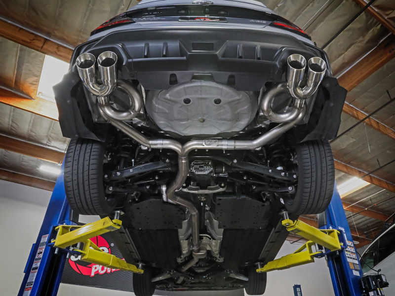 aFe POWER Takeda 3in to 2-1/2in 304 SS Cat-Back Exhaust w/ Black Tips 22-23 Subaru WRX H4-2.4L (t) - Image 5