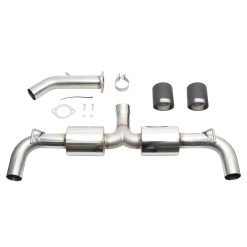 Alternative view of Injen 19-22 Hyundai Veloster N L4 2.0L Turbo Performance SS Axle Back Exhaust System - Carbon Tips