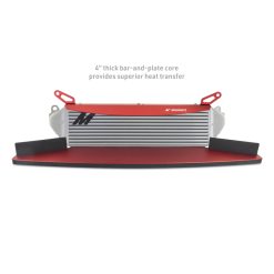 Alternative view of Mishimoto 2023+ Toyota GR Corolla Intercooler & Pipe Kit - Silver Cooler - Red Pipes