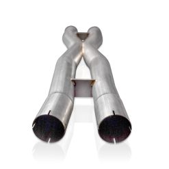 Stainless Works 18-21 Mustang GT Mid Resonator Delete X-Pipe - Image 4