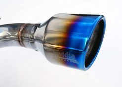 Invidia Subaru BRZ / Scion FRS Q300 w/ Rolled Titanium Tips Cat- Back Exhaust (Blue Edge) - Image 3