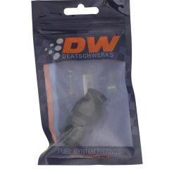 Alternative view of DeatschWerks 8AN Male Flare to 1/2in Hardline Compression Adapter - Anodized Matte Black