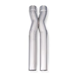 Stainless Works 3in X-Pipe (Parallel) w/ 4.125in Center-to-Center - 3in ID Expanded Inlets - Image 4