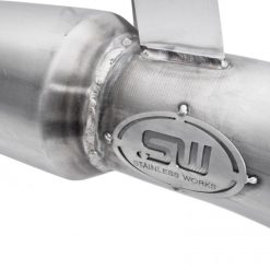 Stainless Works 2016-18 Ford Focus RS 3in High-Flow Cats Downpipe Factory Connection - Image 5