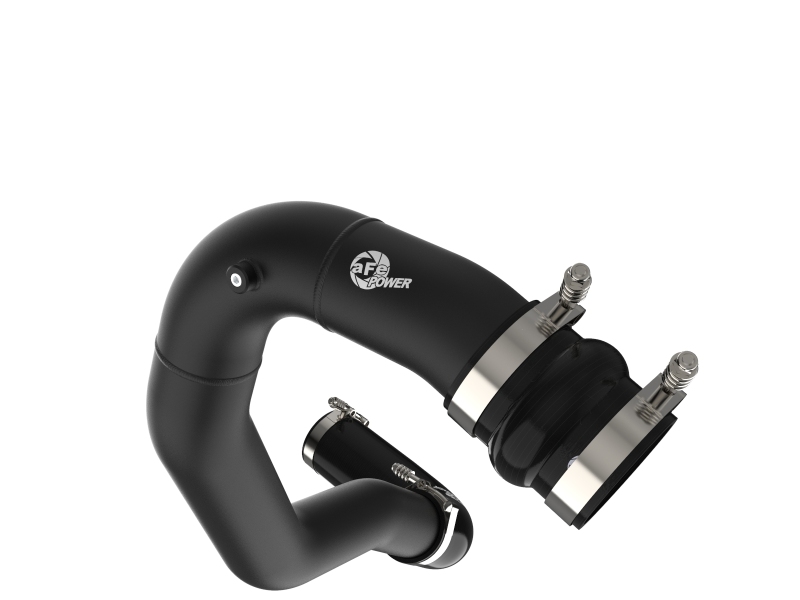 afe 08-10 Ford Trucks V8-6.4L (td) BladeRunner 3 IN Aluminum Hot Charge Pipe - Black - Image 4