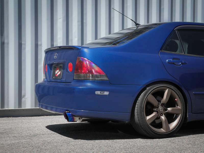 aFe Lexus IS300 01-05 L6-3.0L Takeda Cat-Back Exhaust System- Blue Tip - Image 3