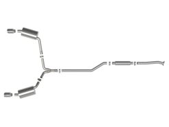 Alternative view of aFe 09-14 Acura TSX L4 2.4L Takeda 2-1/2in to 2-1/4in 304 SS Cat-Back Exhaust System w/Polished Tips