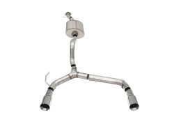 Corsa 21-22 Ford Bronco 2.7L 2-Door 2.75in Cat-Back Dual Rear Exhaust w/4in Straight-Cut Polish Tips - Image 2