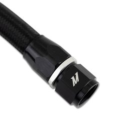 Mishimoto 3Ft Stainless Steel Braided Hose w/ -10AN Straight/90 Fittings - Black - Image 3