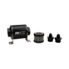 DeatschWerks Stainless Steel 6AN 5 Micron Universal Inline Fuel Filter Housing Kit (70mm)