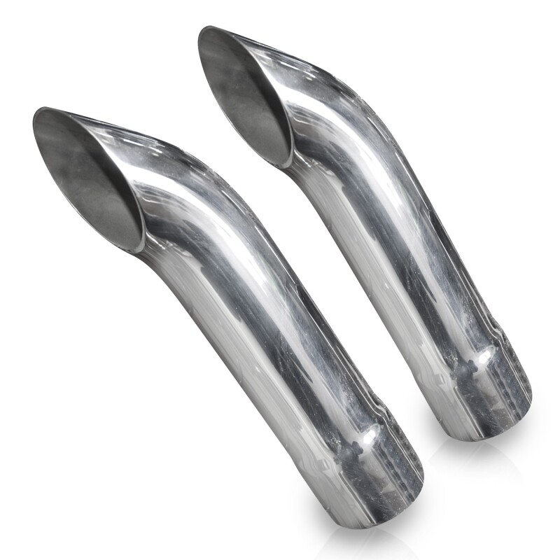 Stainless Works Extended Turn Down Tips- 2 1/2in ID Inlet 2 1/2in Body - Image 2