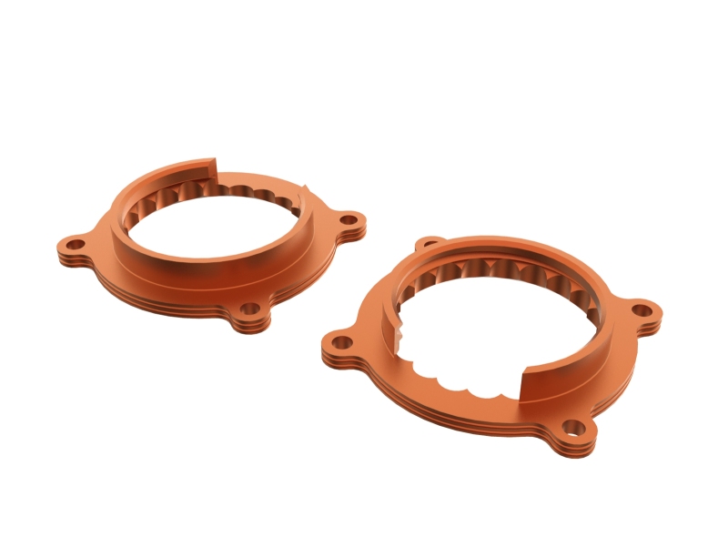 aFe 2024 Ford Mustang GT/ 2024 Ford Mustang Dark Horse V8 5.0L Silver Bullet Throttle Body Spacer - Image 3
