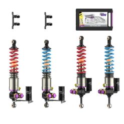 Alternative view of KW 04-05 Porsche Carrera GT Special Edition HLS4 V5 Coilover Kit w/ Red & Blue Springs
