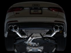 AWE Tuning 19-23 Audi C8 S6/S7 2.9T V6 AWD Track Edition Exhaust - Chrome Silver Tips - Image 14