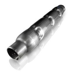 Alternative view of Stainless Works 2.5in CHAMBERED ROUND MUFFLER (MILL FINISH)