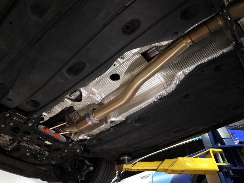 aFe Power Twisted Steel Down Pipe 3in 304 Stainless Steel w/ Cat 15-18 VW Golf R MKVII L4-2.0L (t) - Image 6