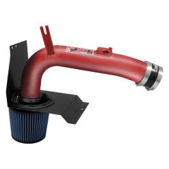 Alternative view of Injen 2014 Subaru Impreza WRX/STi 2.5L 4 Cyl.(Turbo) Wrinkle Red Cold Air Intake w/ Heat Shield
