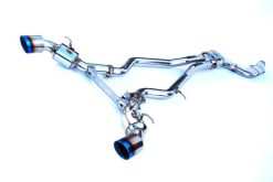 Invidia 2019+ Toyota Supra Dual N1 w/ Valve Rolled Titanium Tip Cat-back Exhaust - Image 4