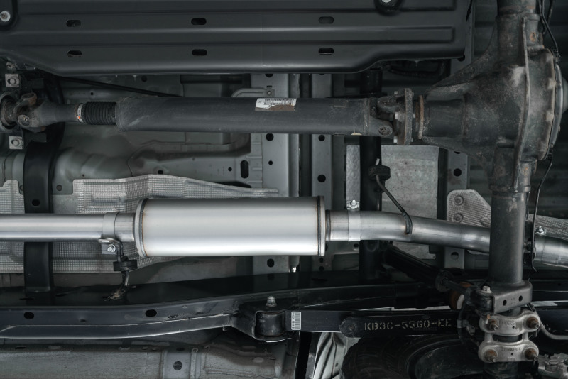 MBRP 2019 Ford Ranger Ecoboost 2.3L 4in OD Tip Single Side Exit 3in T304 Cat Back - Image 3