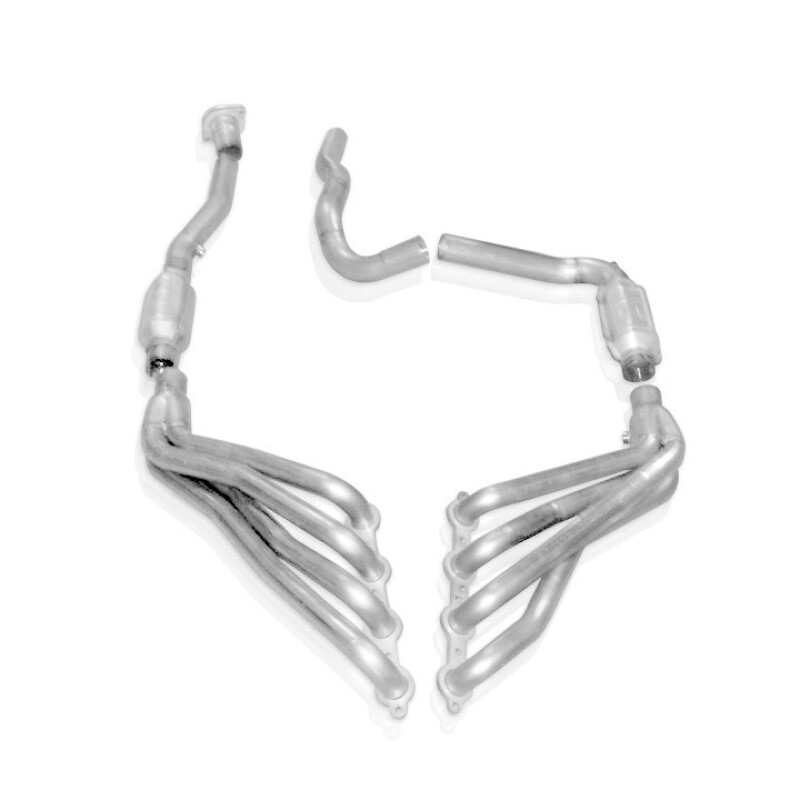 Stainless Works 2003-06 Chevy/GMC 6.0L (4WD only) Truck 1-3/4in Primaries 2-1/2in High-Flow Cats - Image 3