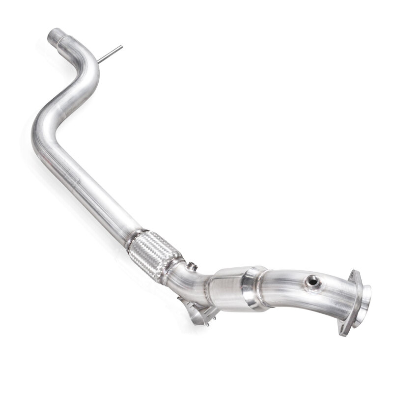 Stainless Works 2015-16 Mustang Downpipe 3in High-Flow Cats Factory Connection - Image 2