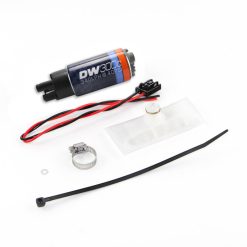 Alternative view of DeatschWerks 88-91 BMW 325i DW300C 340 LPH Compact Fuel Pump w/ Install Kit (w/o Mounting Clips)