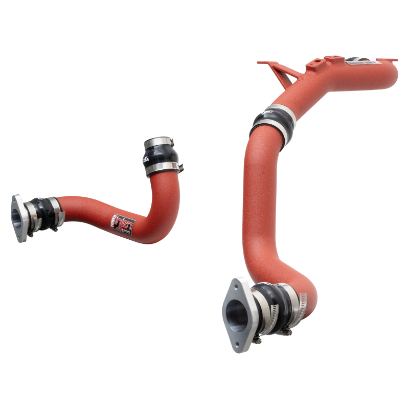 Injen 22-23 Honda/Acura Civic/Si/Integra 1.5L Turbo Aluminum Intercooler Pipe Kit - Wrinkle Red - Image 4