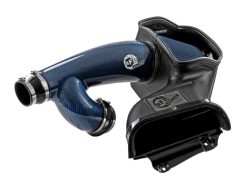aFe 17-24 Ford F-150 Track Series Blue Kevlar Carbon Fiber C/A Intake System w/Black Pro 5R Filter - Image 4
