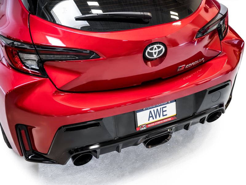 AWE Tuning 2023+ Toyota GR Corolla Touring Edition Exhaust - Diamond Black Tips - Image 14