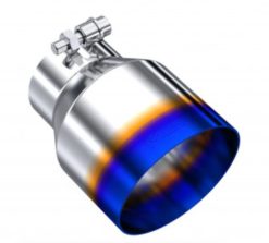 Alternative view of MBRP Universal Stainless Steel Dual Wall Tip 4.5in OD/3in Inlet/6.13in L