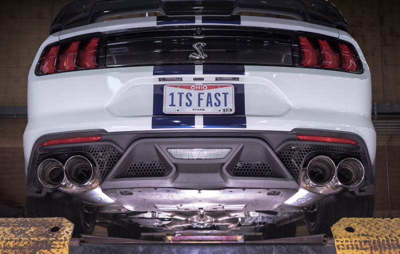 Stainless Works 2020 Ford GT500 Legend Catback X-Pipe Exhaust Factory Connect - Polished Tips - Image 8