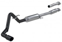 Alternative view of MBRP 2021+ Ford F-150 2.7L/ 3.5L Ecoboost 5.0L Single Side 3in Black Coated Catback Exhaust