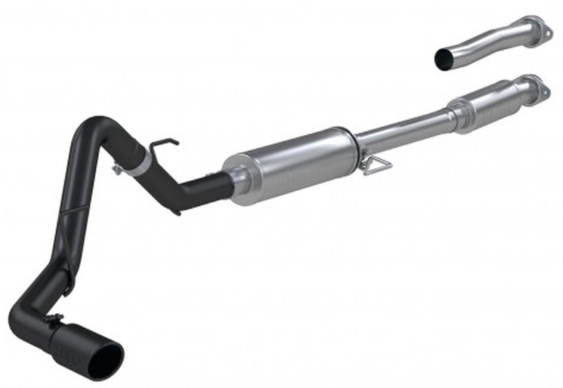 MBRP 2021+ Ford F-150 2.7L/ 3.5L Ecoboost 5.0L Single Side 3in Black Coated Catback Exhaust - Image 2
