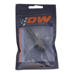 Alternative view of DeatschWerks 8AN Male Flare to 3/8in Male EFI Quick Connect Adapter - Anodized Matte Black