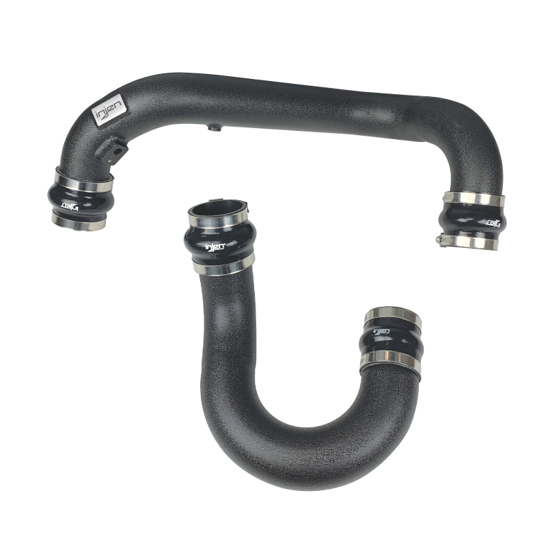 Injen 18-19 Audi S4/S5 (B9) V6 3.0L Turbo Wrinkle Black Intercooler Piping - Image 5
