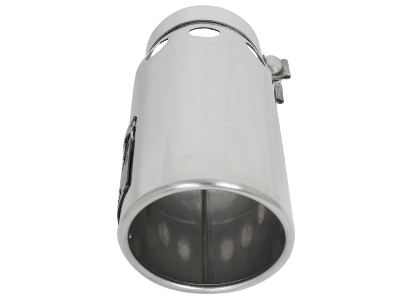 aFe Power Intercooled Tip Stainless Steel - Polished 4in In x 5in Out x 12in L Bolt-On - Image 2